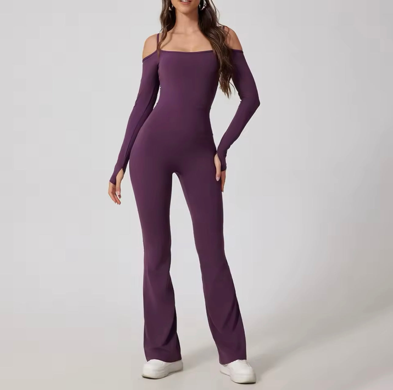 BIRDIE GRAPE LONG ONESIE