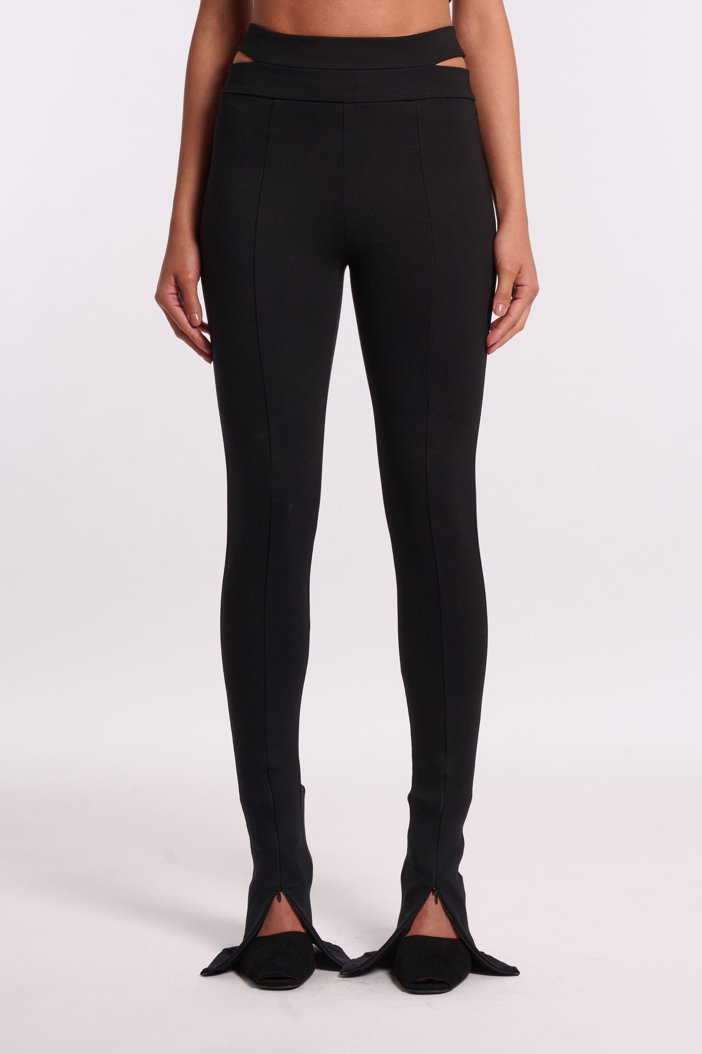 STRETCH CUT-OUT PANTS