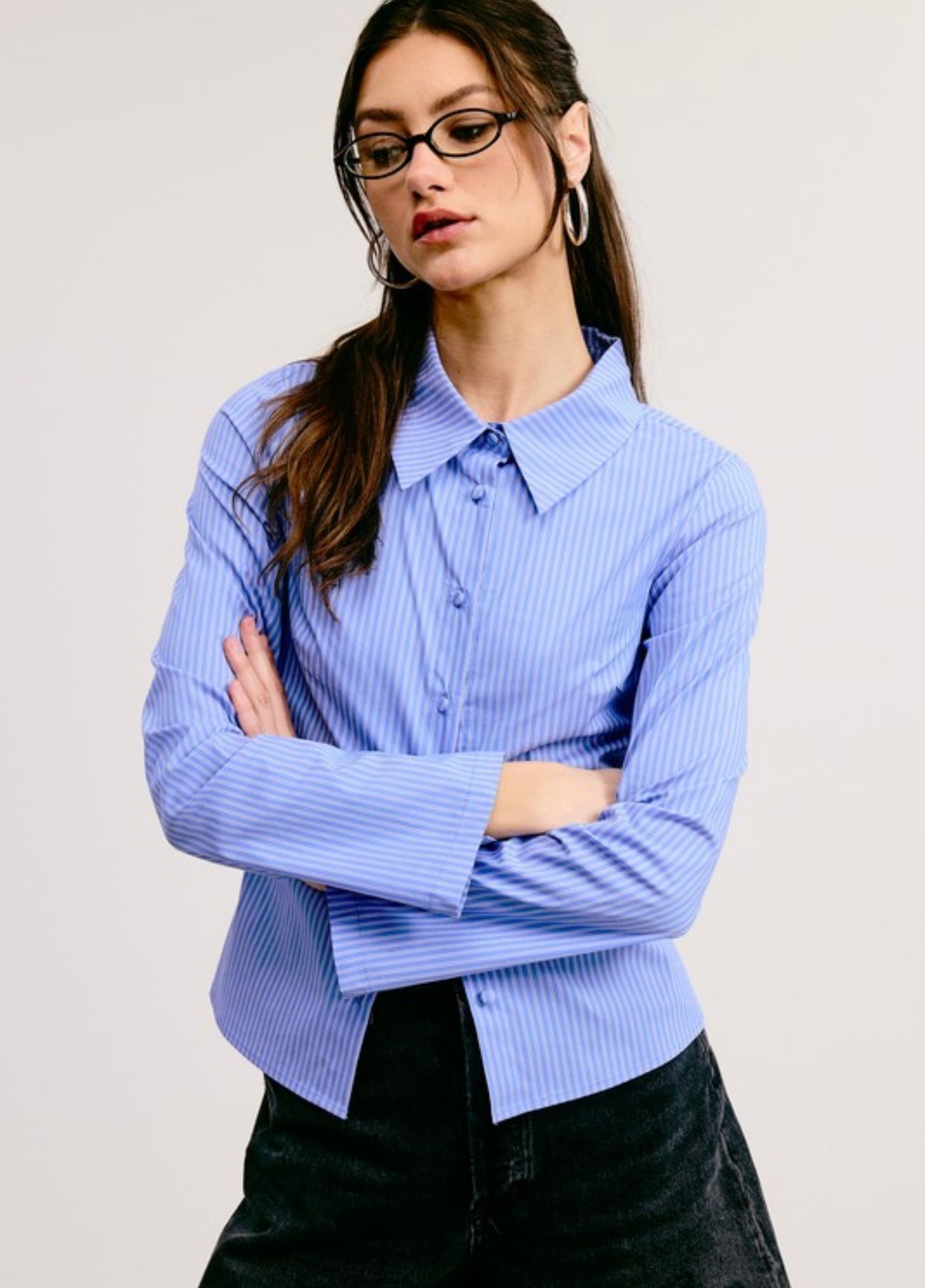 STRIPPED BEL CAMI BLUE