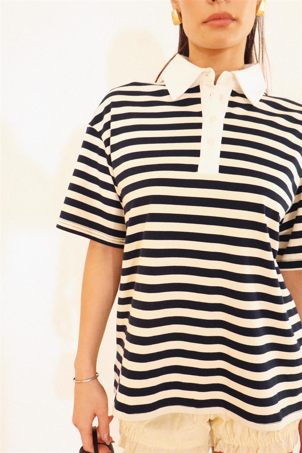 STRIPE POLO CAM