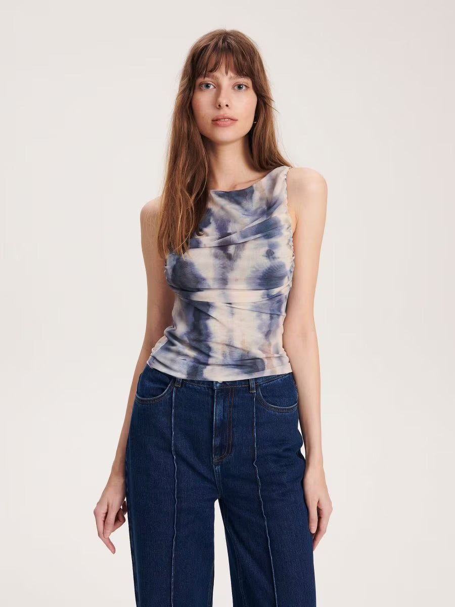 DRAPPED TIE TOP