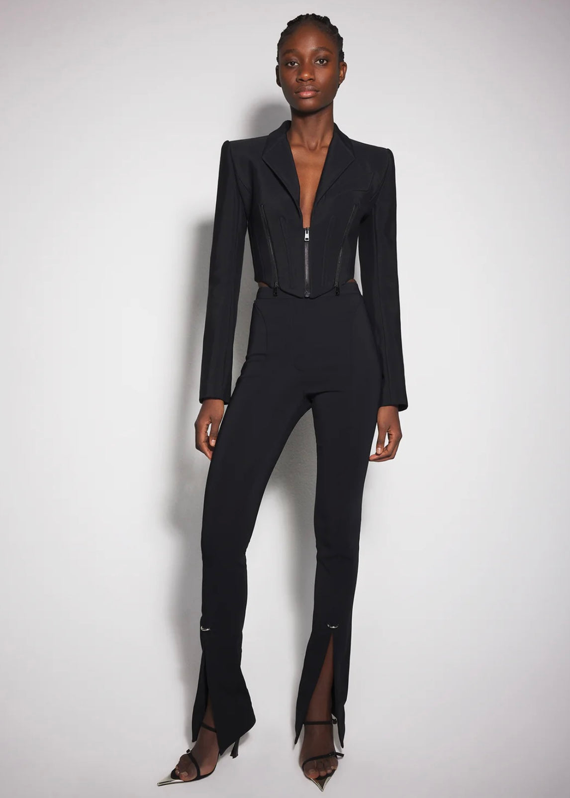 BLACK PERCIED PANT