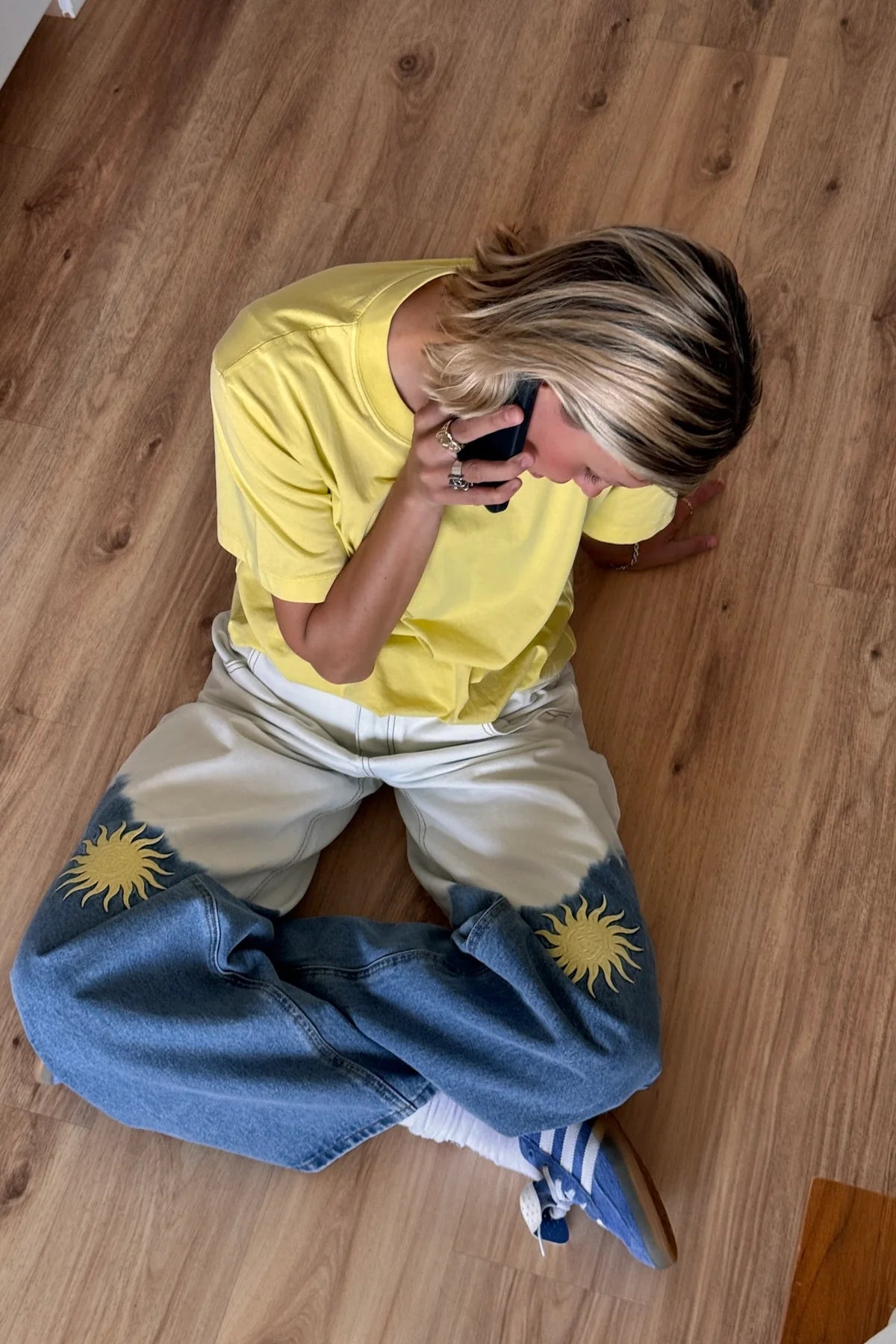 SOLANA EMBROIDERED JEANS