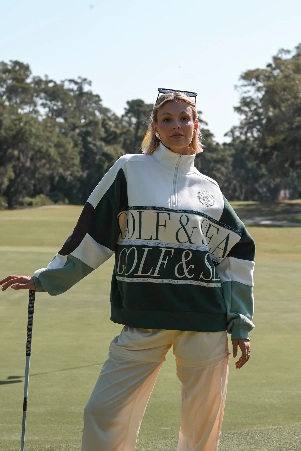 GOLF & SEA FLEECE ZIP-UP