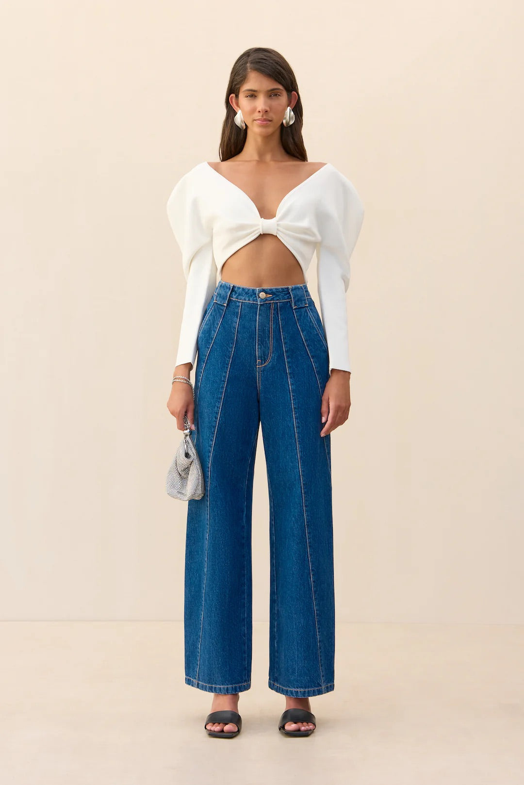 ELLIE KNIT TOP OFF WHITE