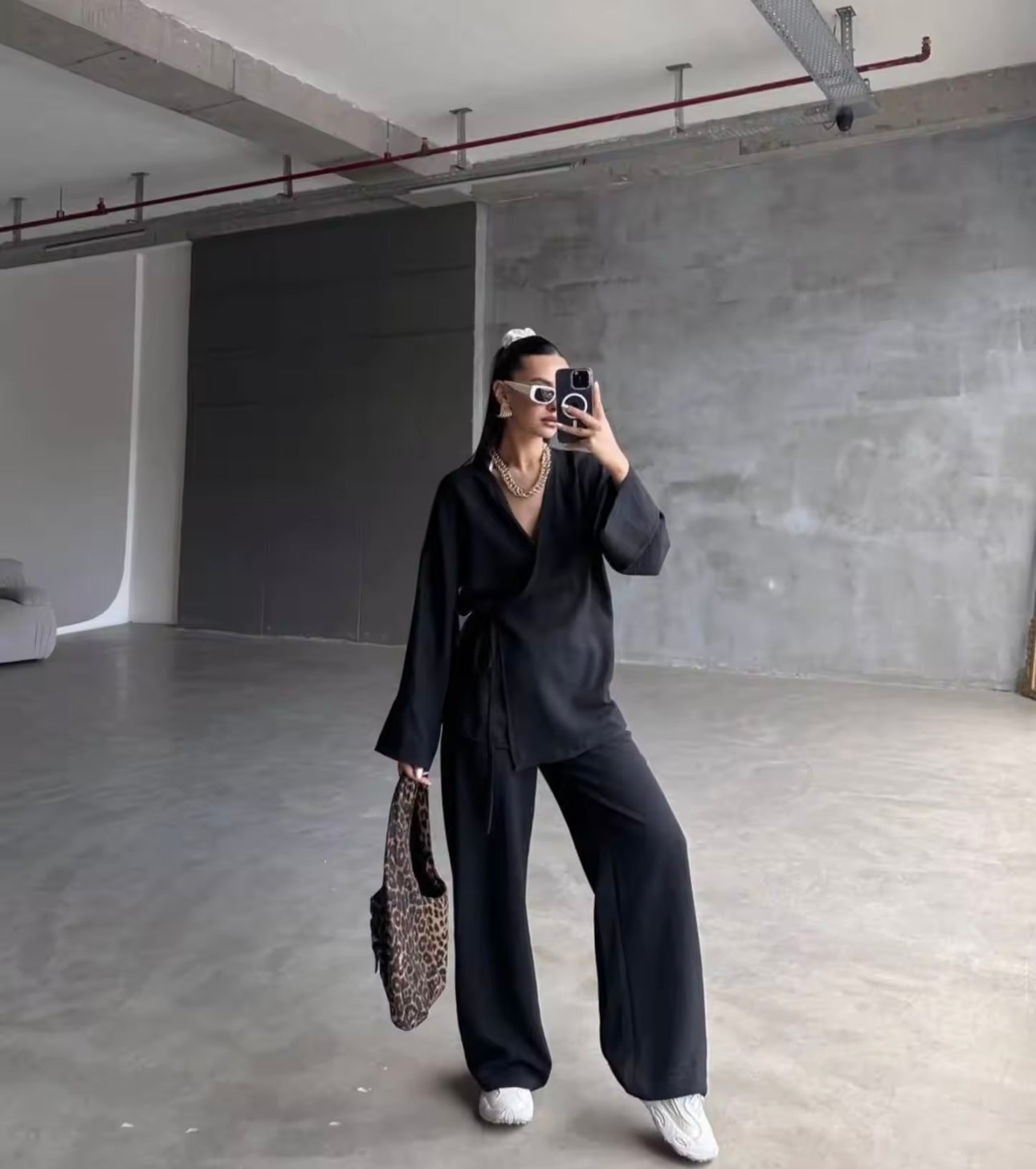 KIMONO BLACK SET