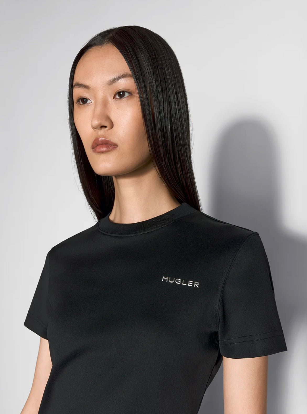 BLACK MUGLER SIGNATURE T-SHIRT