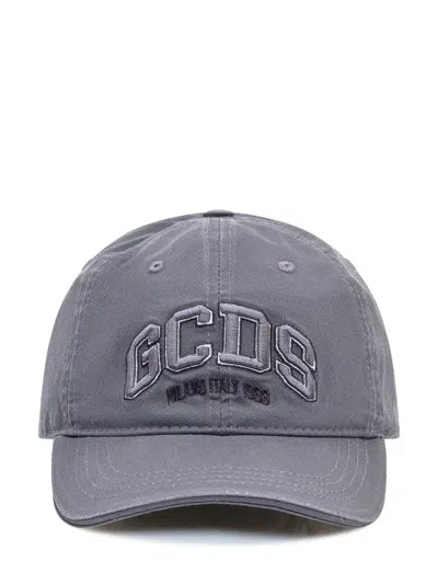 GCDS LOUNGE LOGO BASEBALL HAT GREY