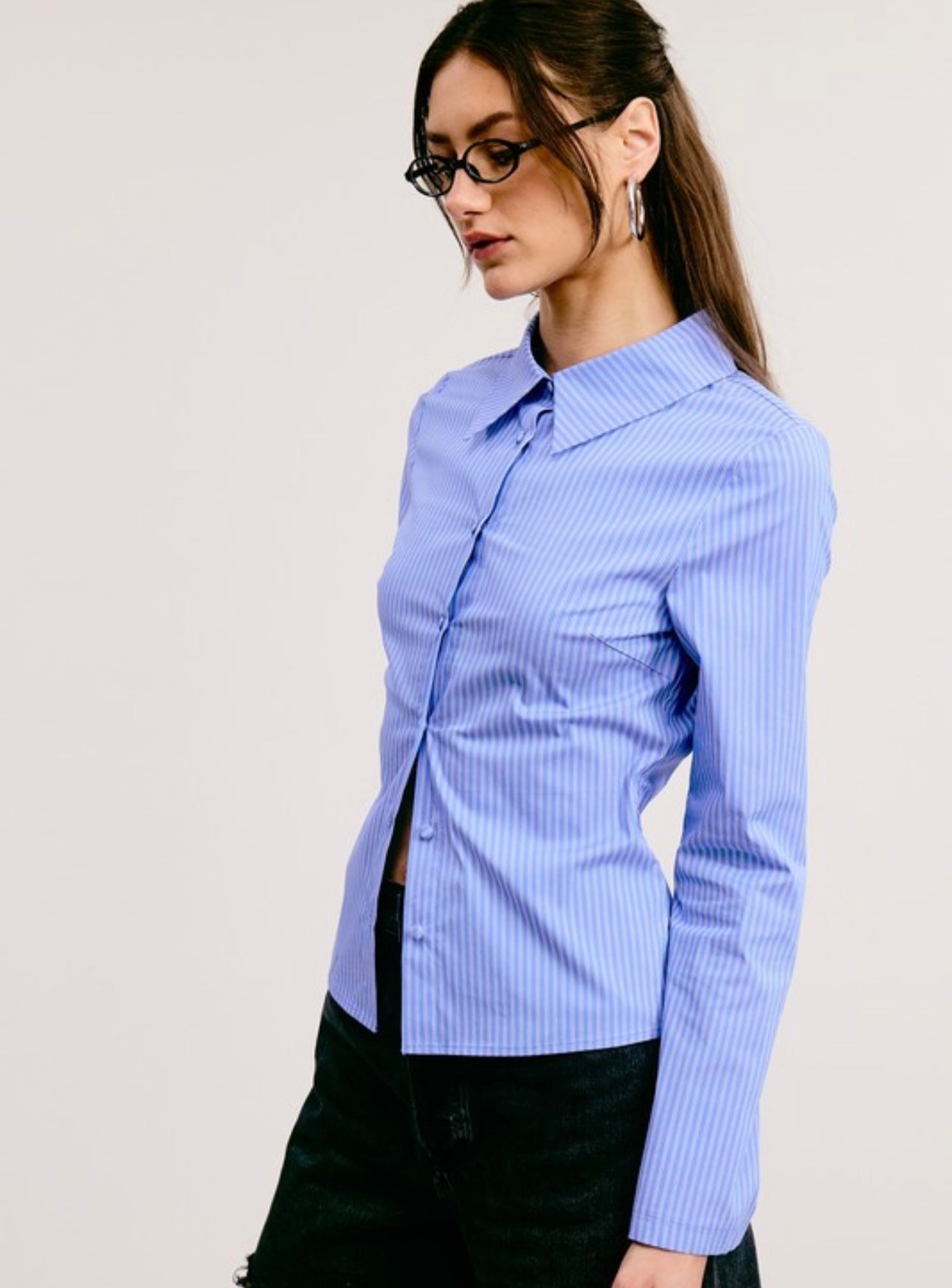 STRIPPED BEL CAMI BLUE