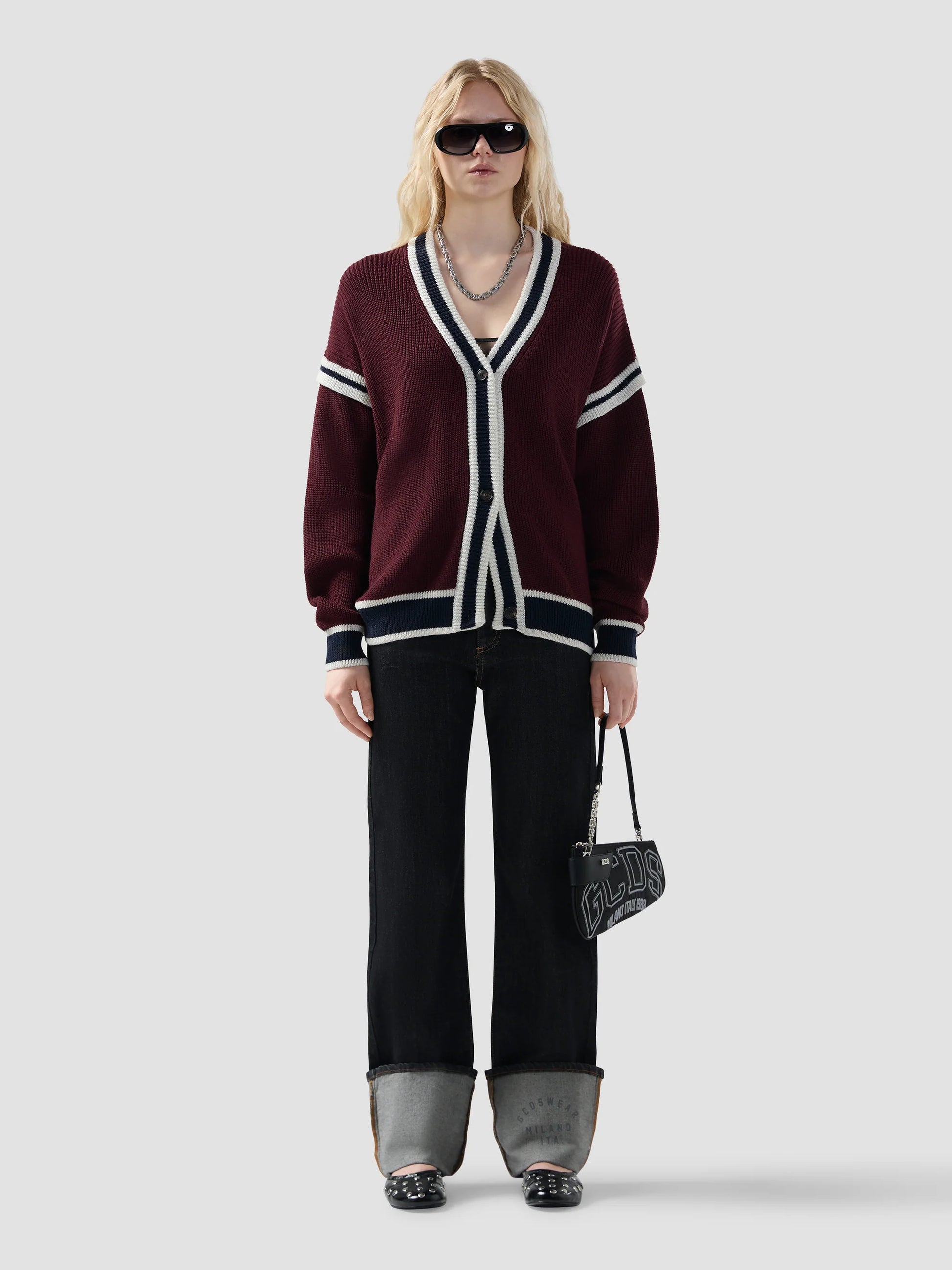 LOGO LOUNGE COLLEGE CARDIGAN