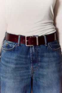 BASIC BURGUNDY BELT