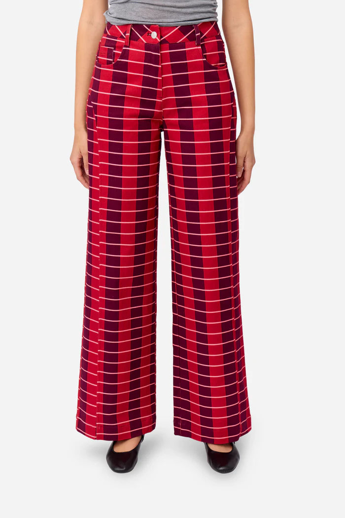 CHERRY STRAIGHT PANTS