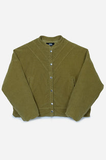 GREEN CORDUROY BOMBER