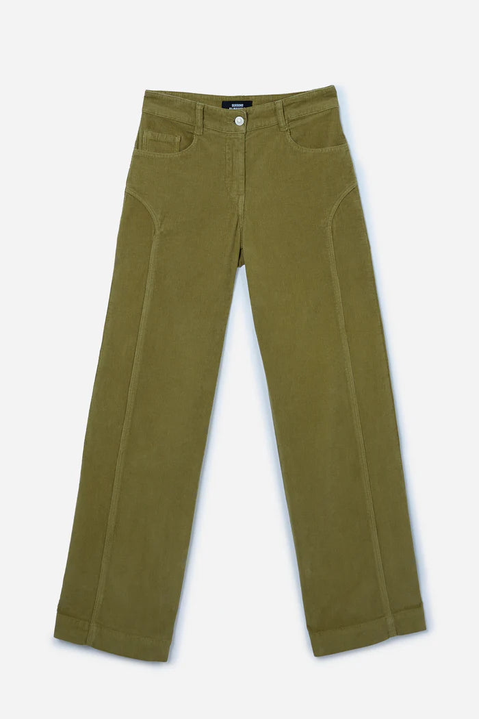 GREEN CORDUROY PANTS