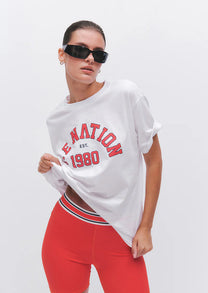 ESTABLISHED TEE IN OPTIC WHITE