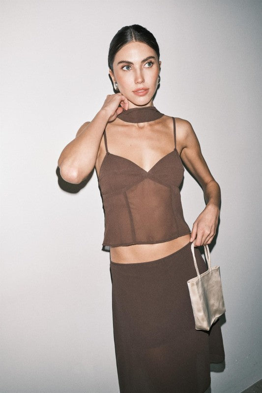 MIRABELLE SHEER MIDI SET