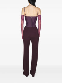 DARK RAISIN CORSETED TANK TOP