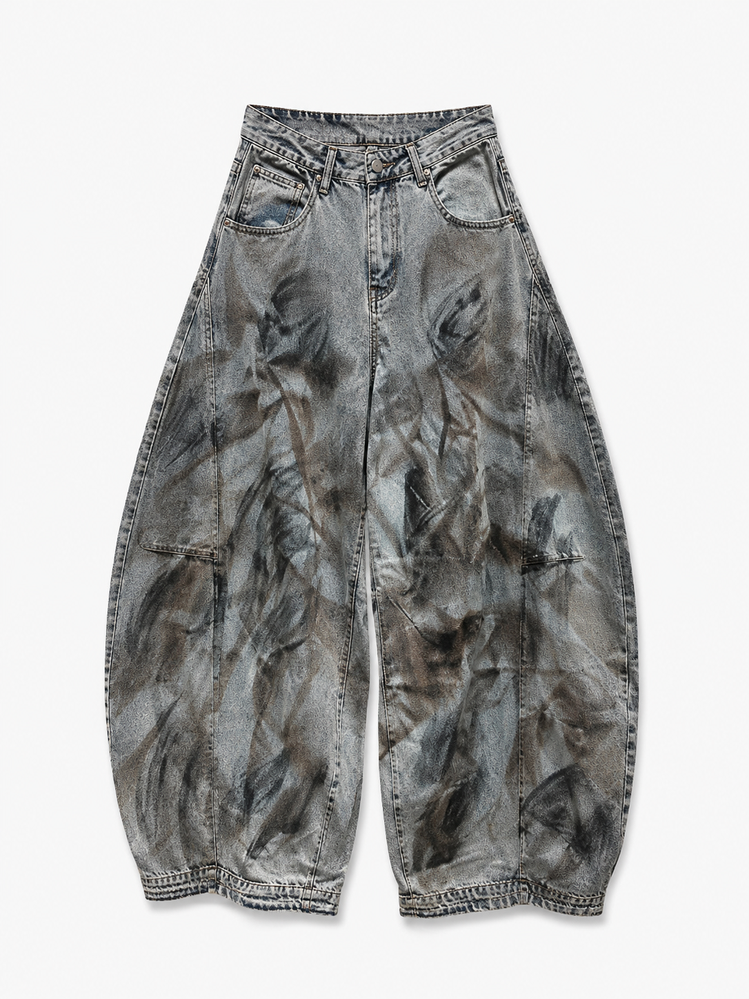 WASHED DENIM CRAFT OV PANT
