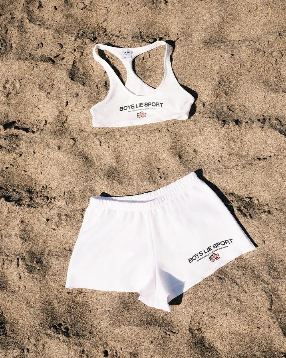 WHITE BOYSLIE SPORT BRA