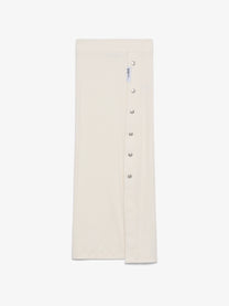 GCDS RIBBED SNAP LONG SKIRT