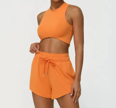 ORANGE STANA SHORT ACTIVE SET