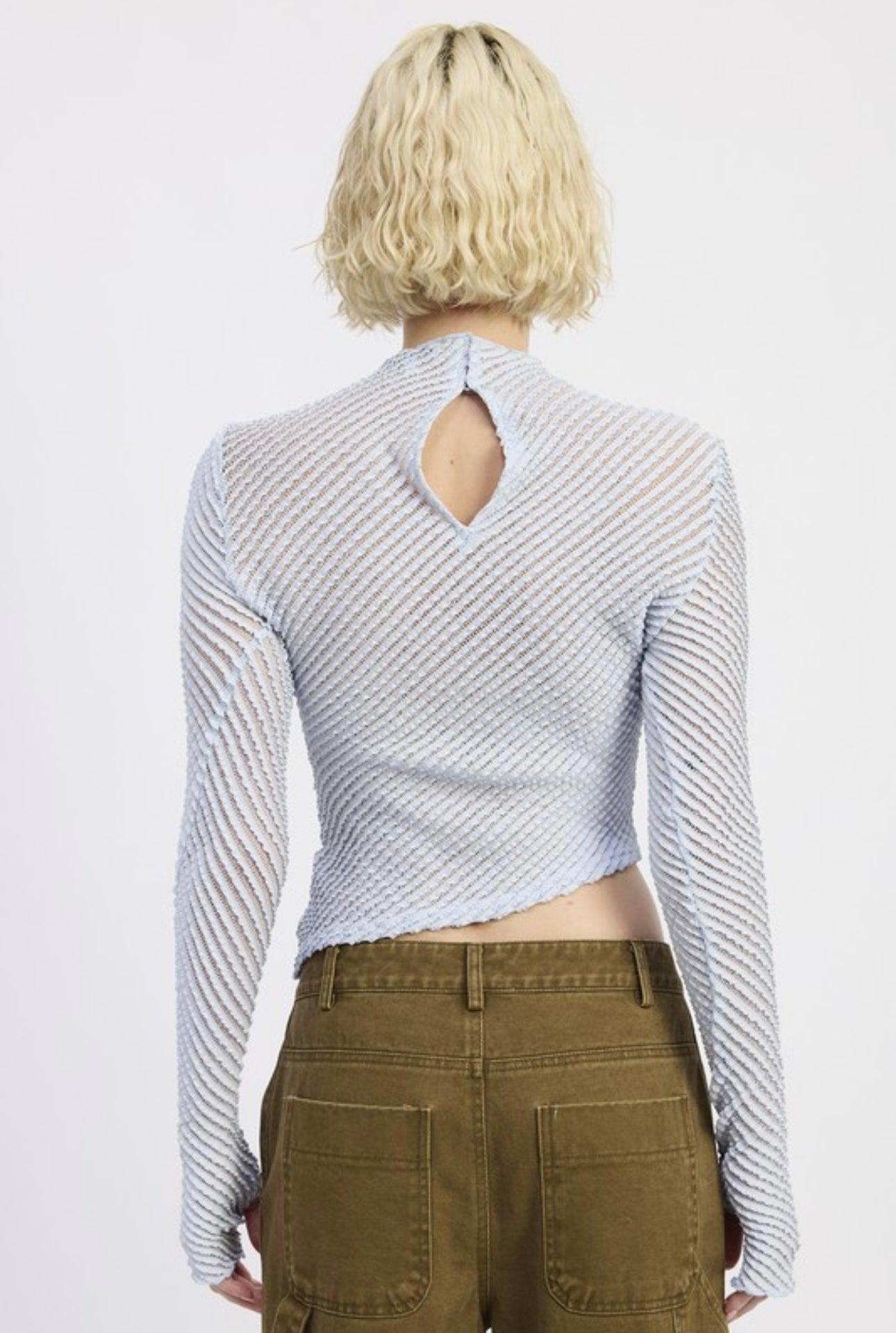 BOAT BABY BLUE NECK TOP