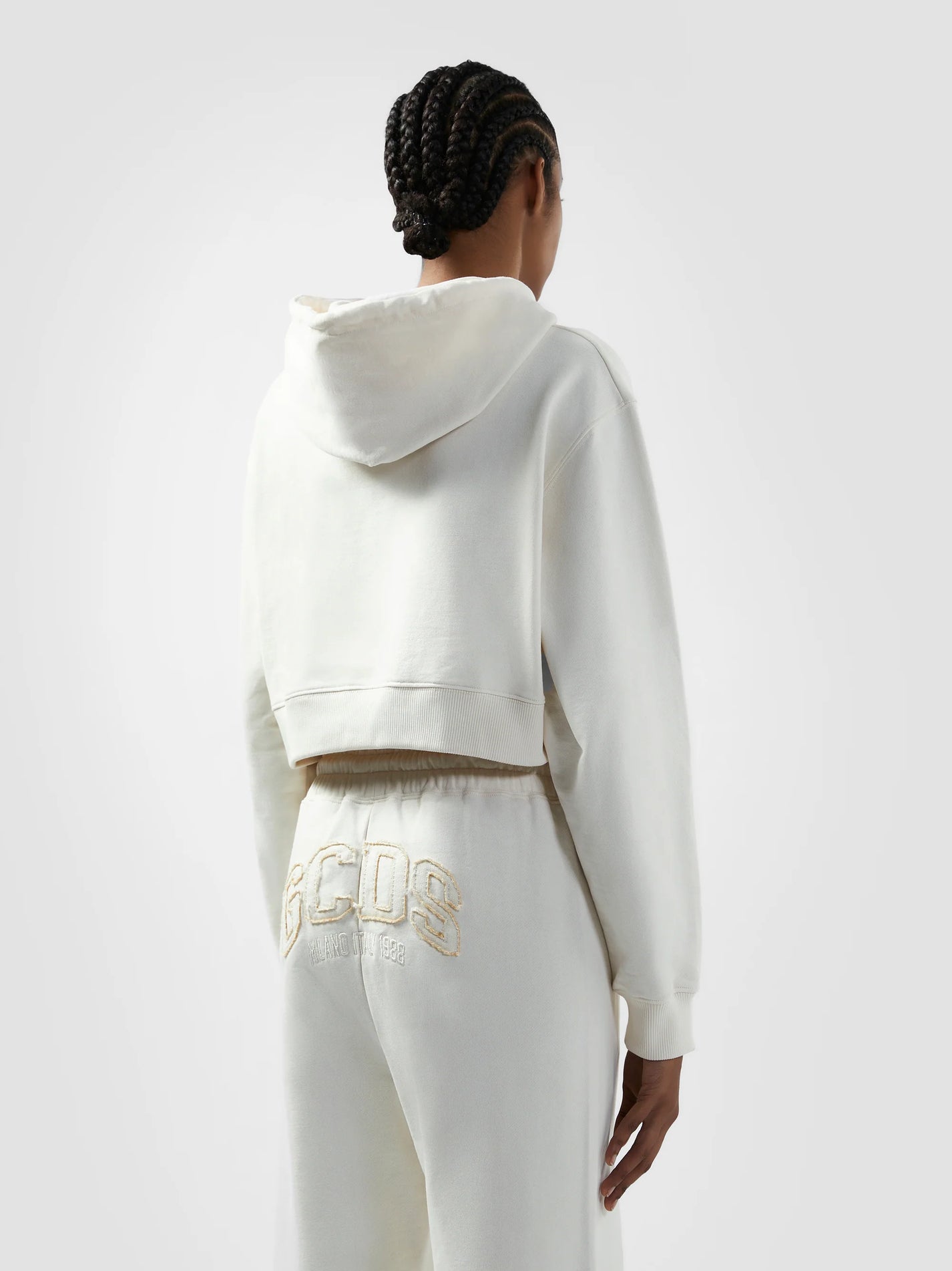 BONE LOUNGE LOGO CROP HOODIE