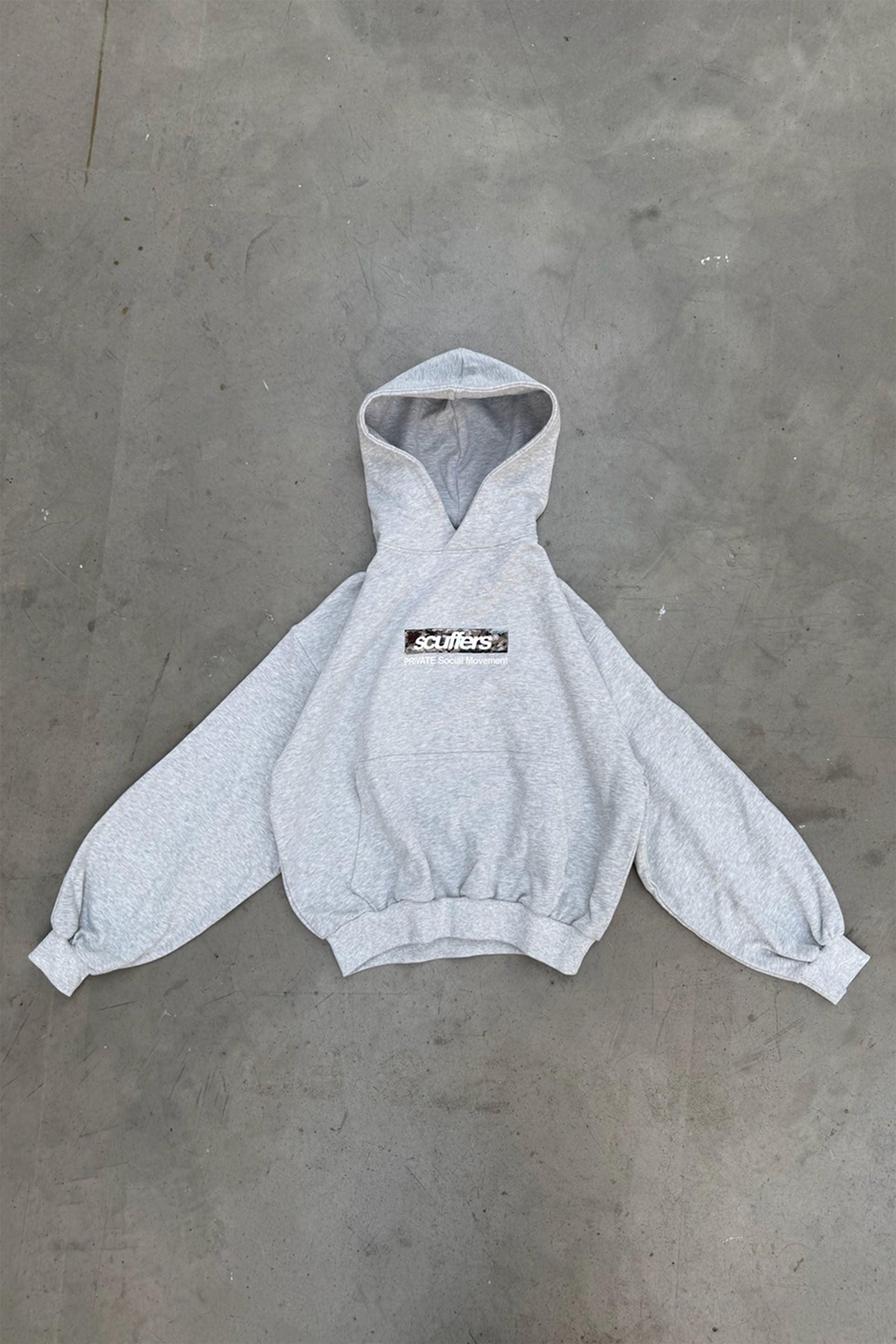 PRIVATE GREY HOODIE