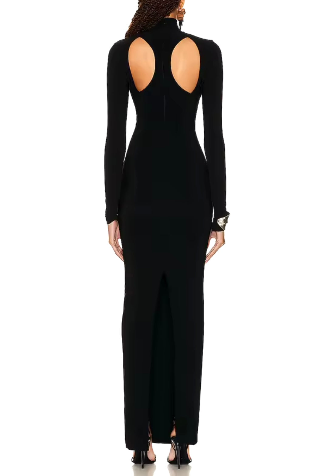 SPLIT CUT BLACK DRESS