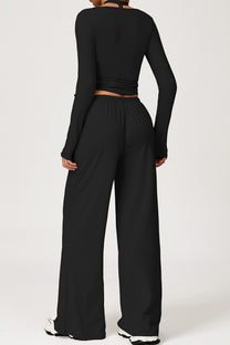 BACKLESS V BLACK SET