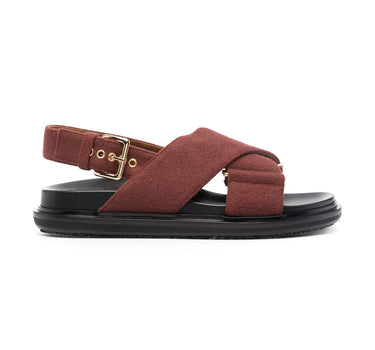 MARNI FUSSBETT WOOL SANDAL