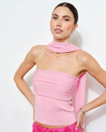 TUBE TOP W/ MATCHING SCARF