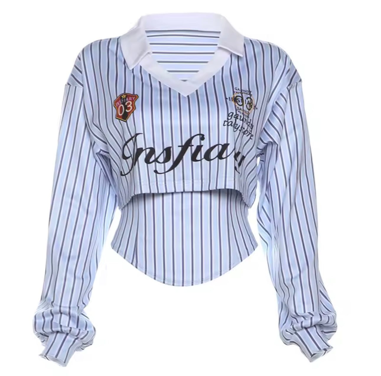 LILIA COLLEGE STRIPPED TOP