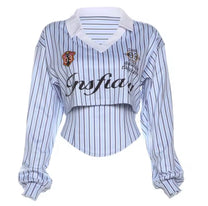 LILIA COLLEGE STRIPPED TOP