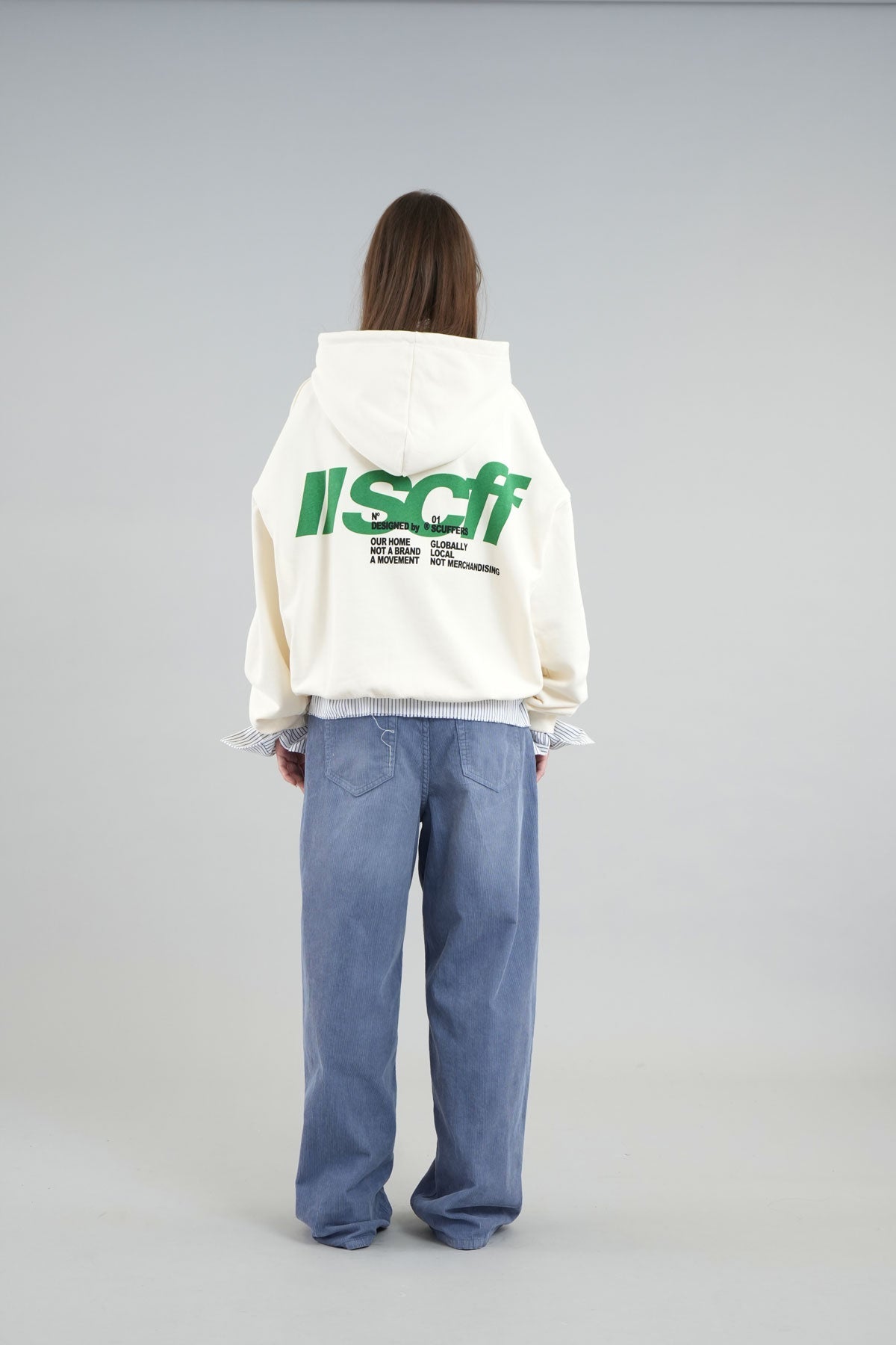 GLOBALLY ECRU HOODIE