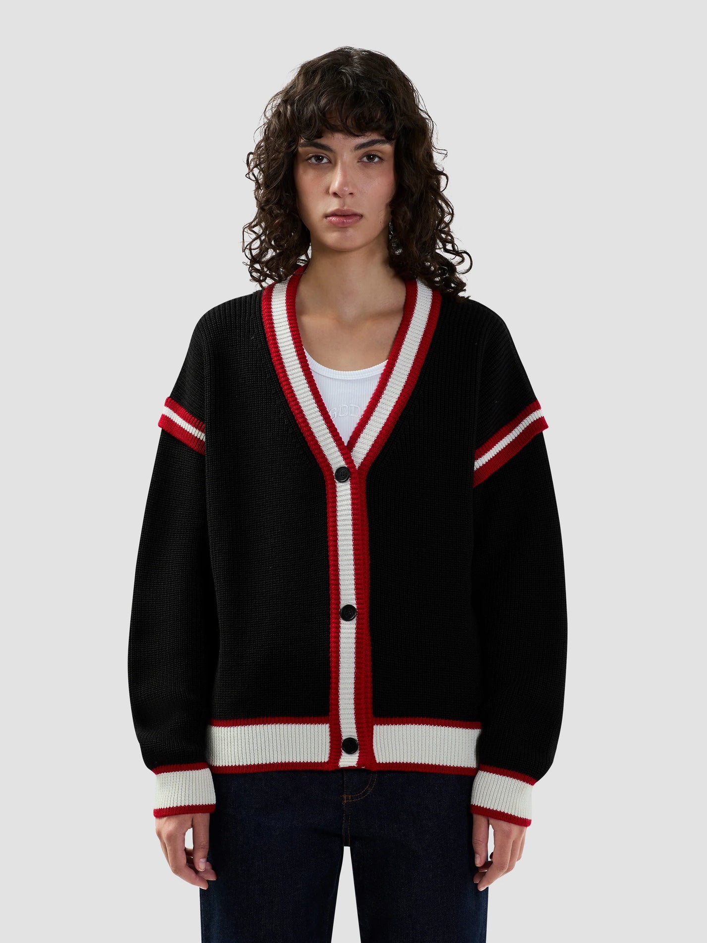 LOGO LOUNGE COLLEGE CARDIGAN