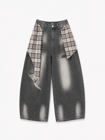 DARK GRAY PLAID PANT