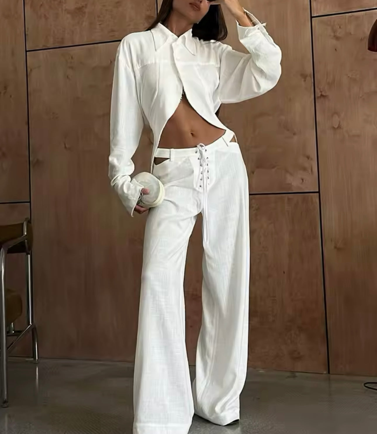 GIA CUT OUT WHITE SET