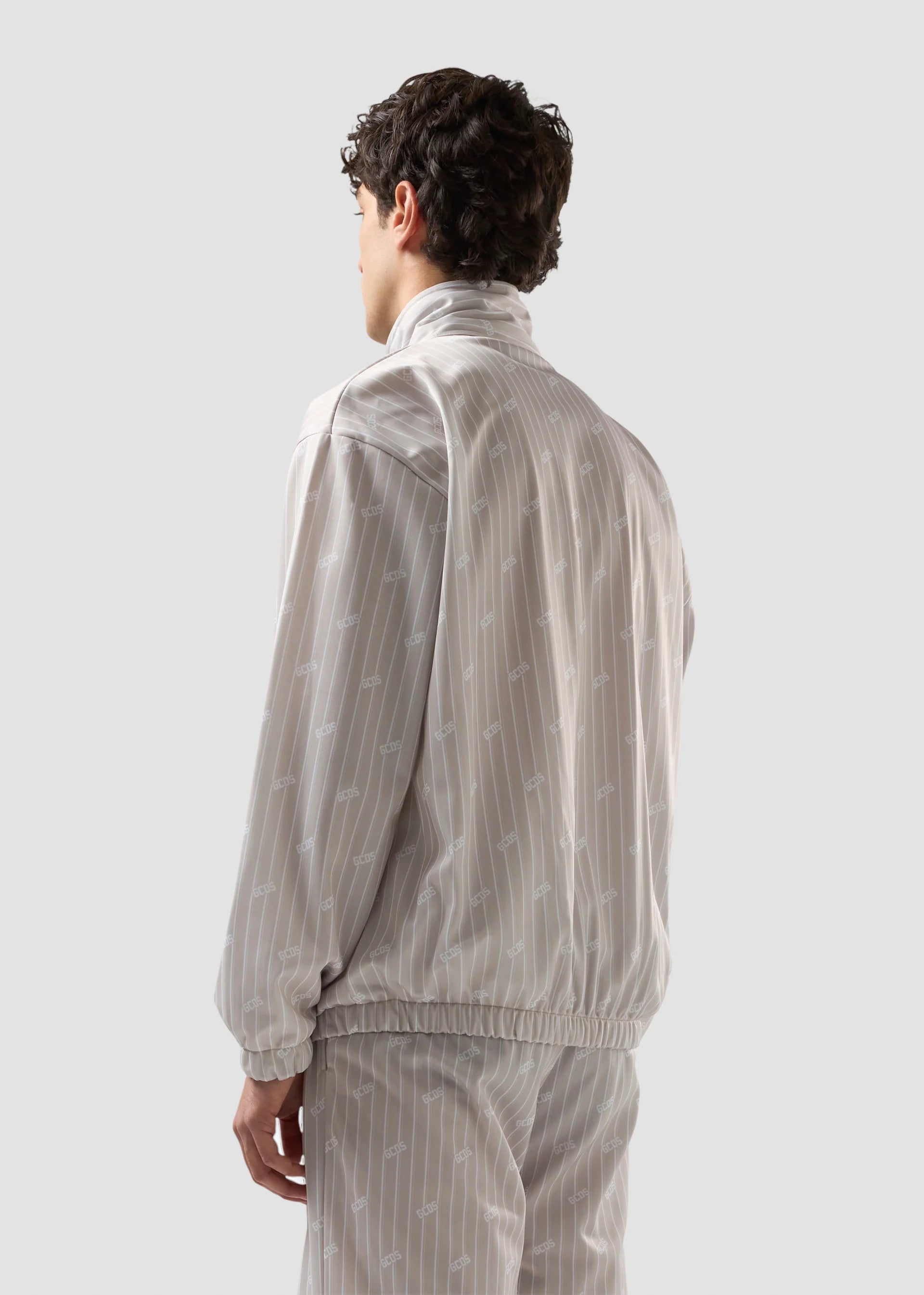 GCDS PINSTRIPE LOGO TRACK JACKET