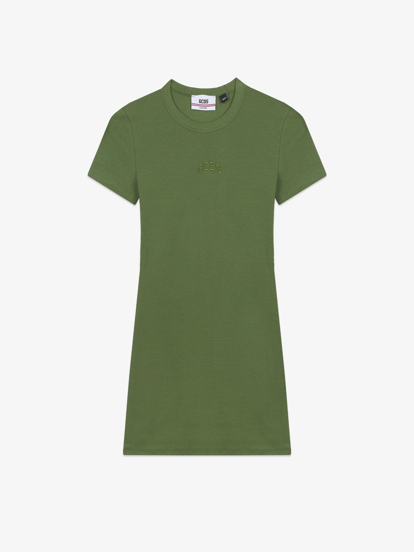 GCDS RIBBED LOGO LOUNGE MINI DRESS