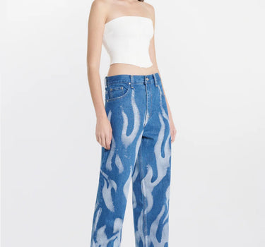 FLAME PRINT JEAN