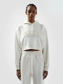BONE LOUNGE LOGO CROP HOODIE