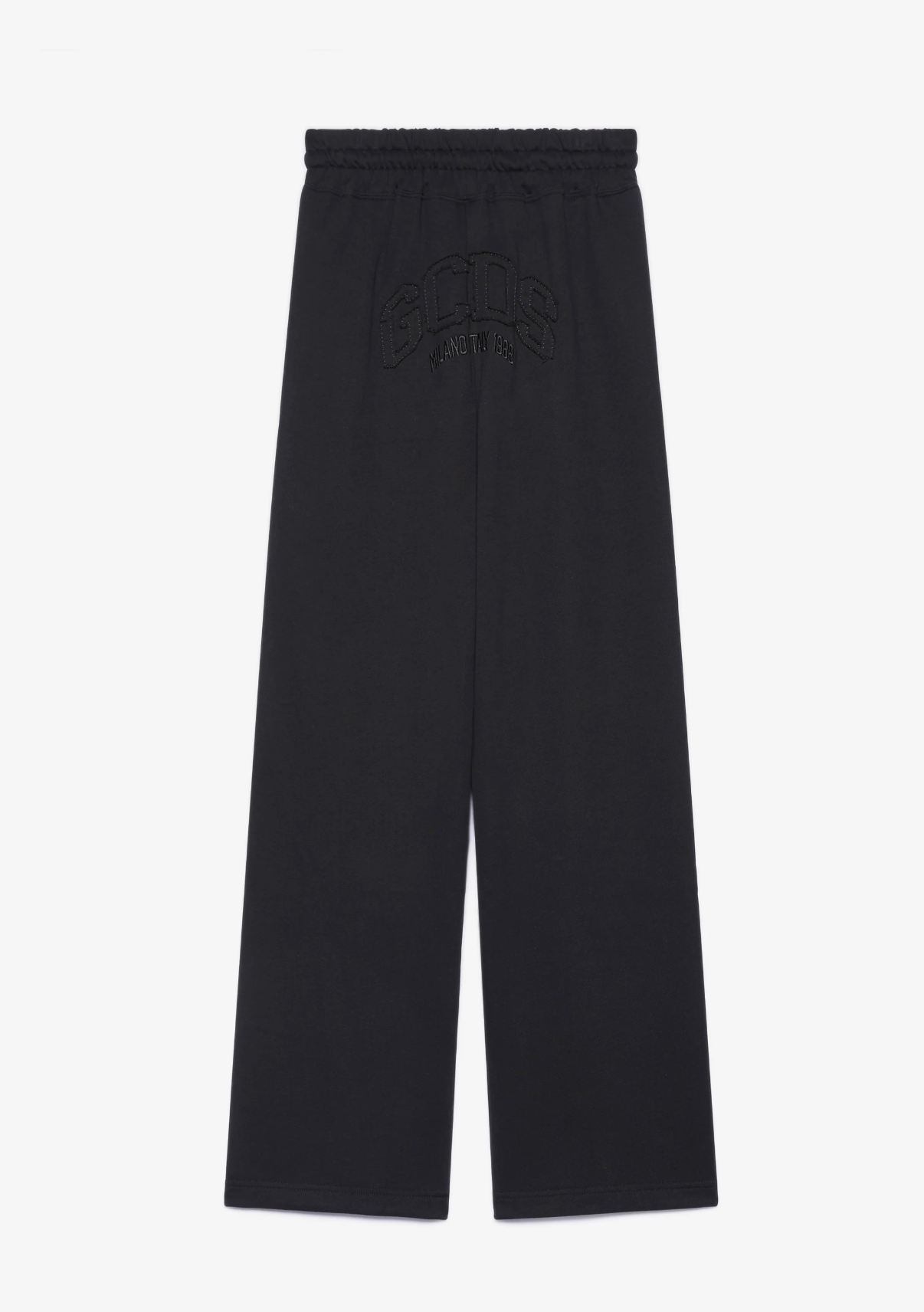 GCDS BLACK LOUNGE LOGO TRACKPANTS