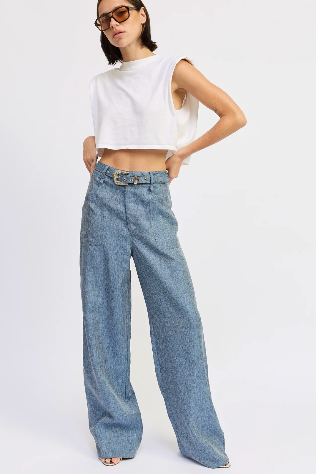 JOVIE TROUSERS BELTED PANTS