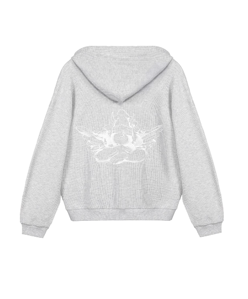 NO GREY AREA THERMAL HARLEY ZIP-UP