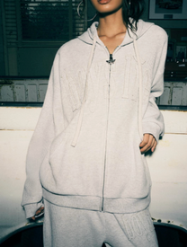 NO GREY AREA THERMAL HARLEY ZIP-UP