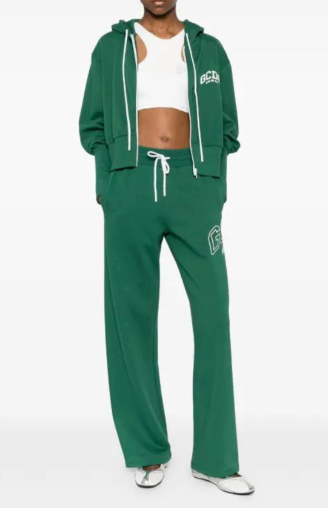 GCDS LOGO LOUNGE GREEN SET