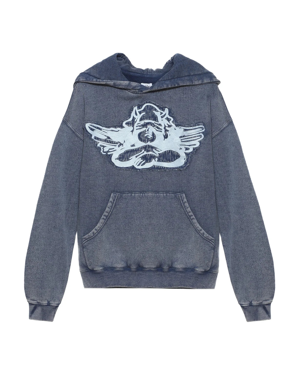 BLUE STITCH ME UP RACER HOODIE