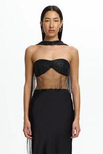 ROBIN STRAPLESS DRAPE TOP