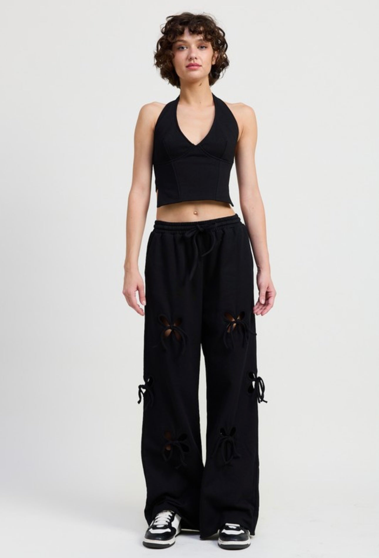 BLACK FRECH TERRY JOGGER PANT
